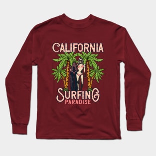 California Surfing Paradise Long Sleeve T-Shirt